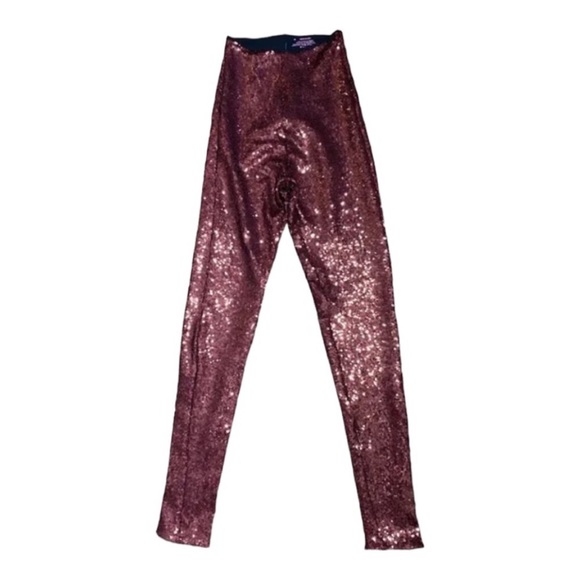 NEW Commando All Over Sequin Sculptwear Legging Pants in Wine Large - Picture 13 of 15